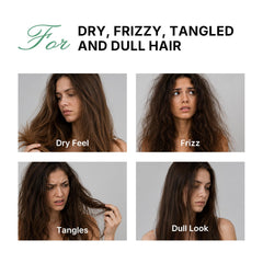Karseell being applied to damp hair for easier detangling