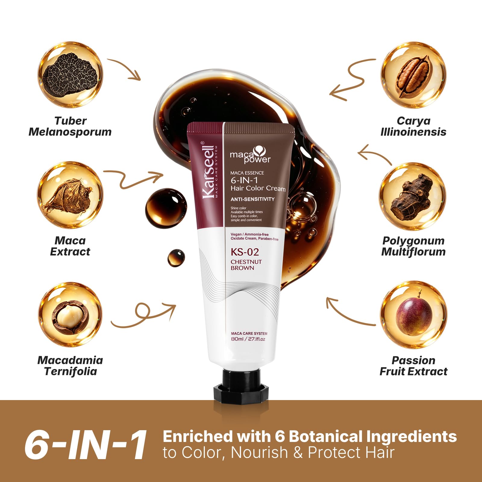 Karseell comb applicator close-up demonstrating precise, mess-free application