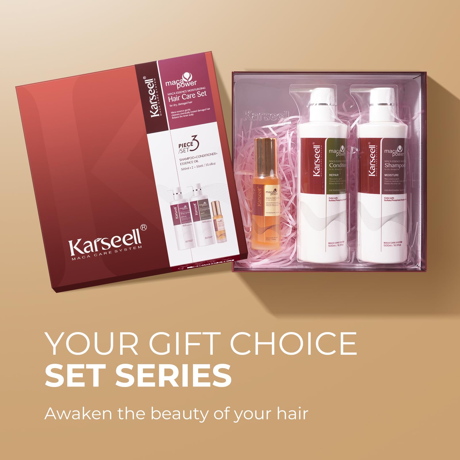 Karseell conditioner cream texture demonstrating rich hydration benefit
