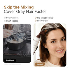Karseell dye texture drop showing creamy consistency for smooth coverage