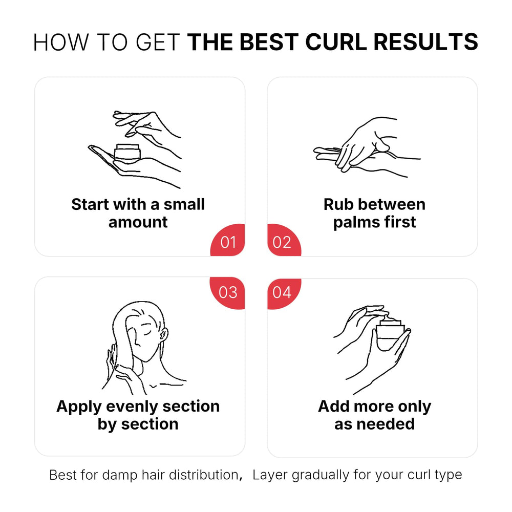 Karseell used on dry hair to refresh curls and reduce frizz between washes