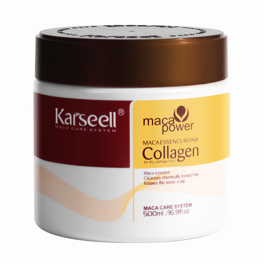 Karseell jar front view showing product benefits and large 500ml size