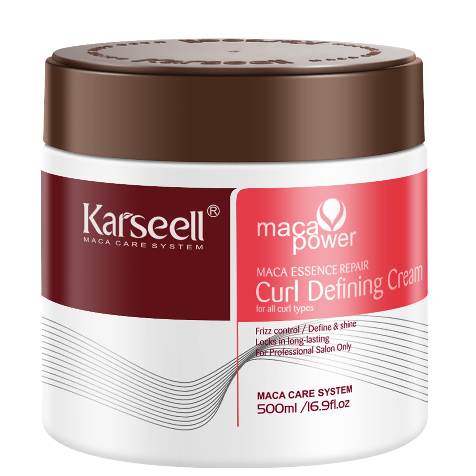 Karseell front jar showing label and product size for easy identification and value