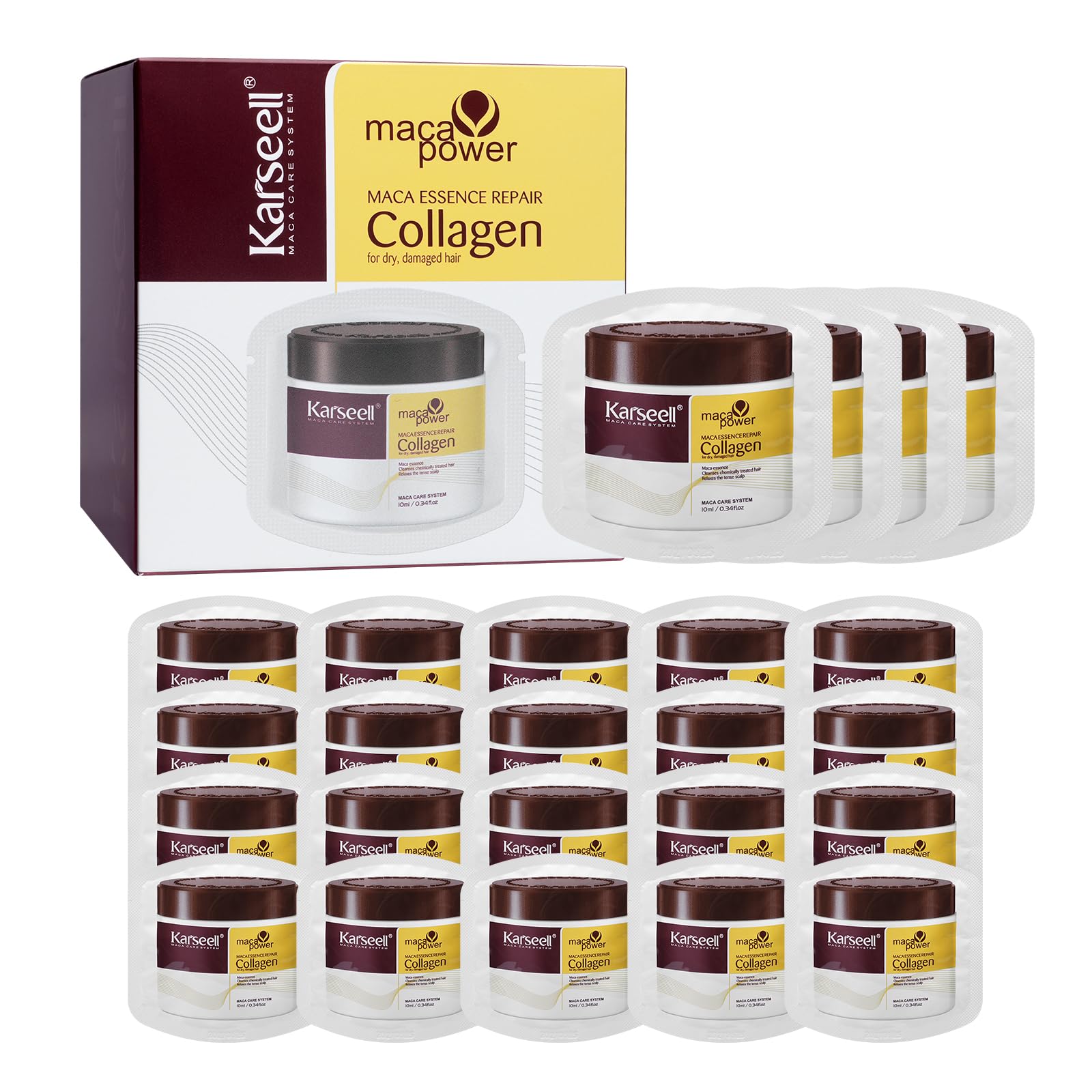 Karseell front packet showing 24 ampoule pack and benefits