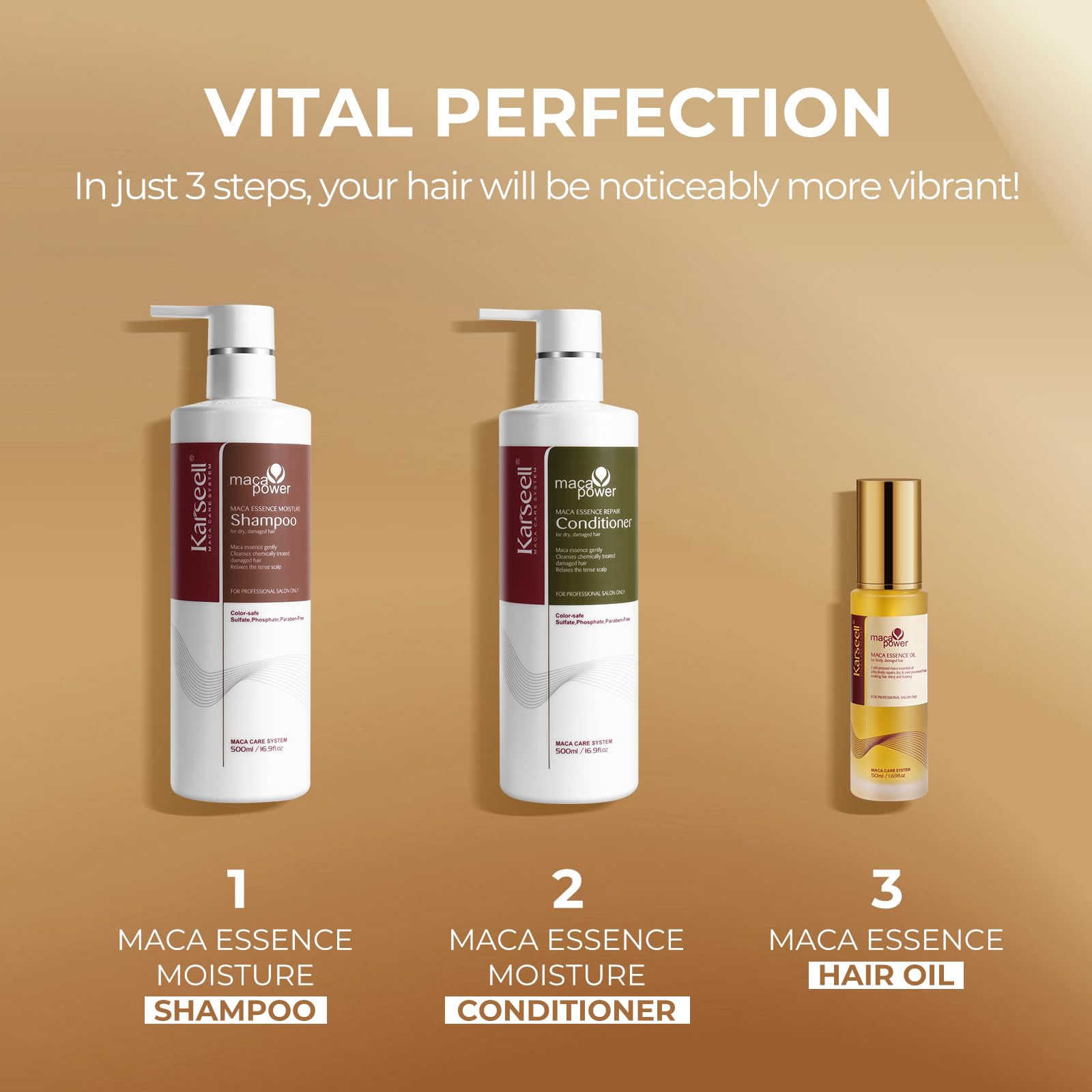 Karseell hair oil dropper detail showing precise application for smooth ends
