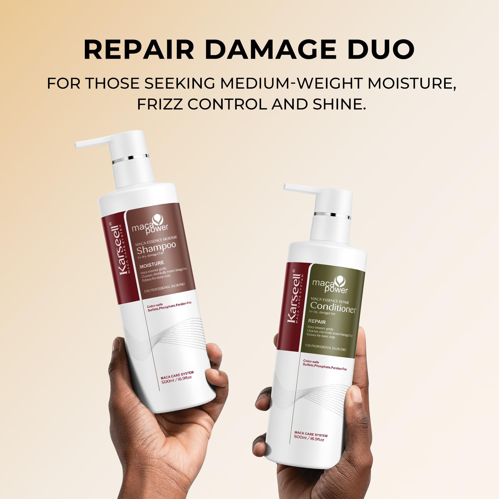 Karseell shampoo in use with scalp massage for clean, refreshed hair