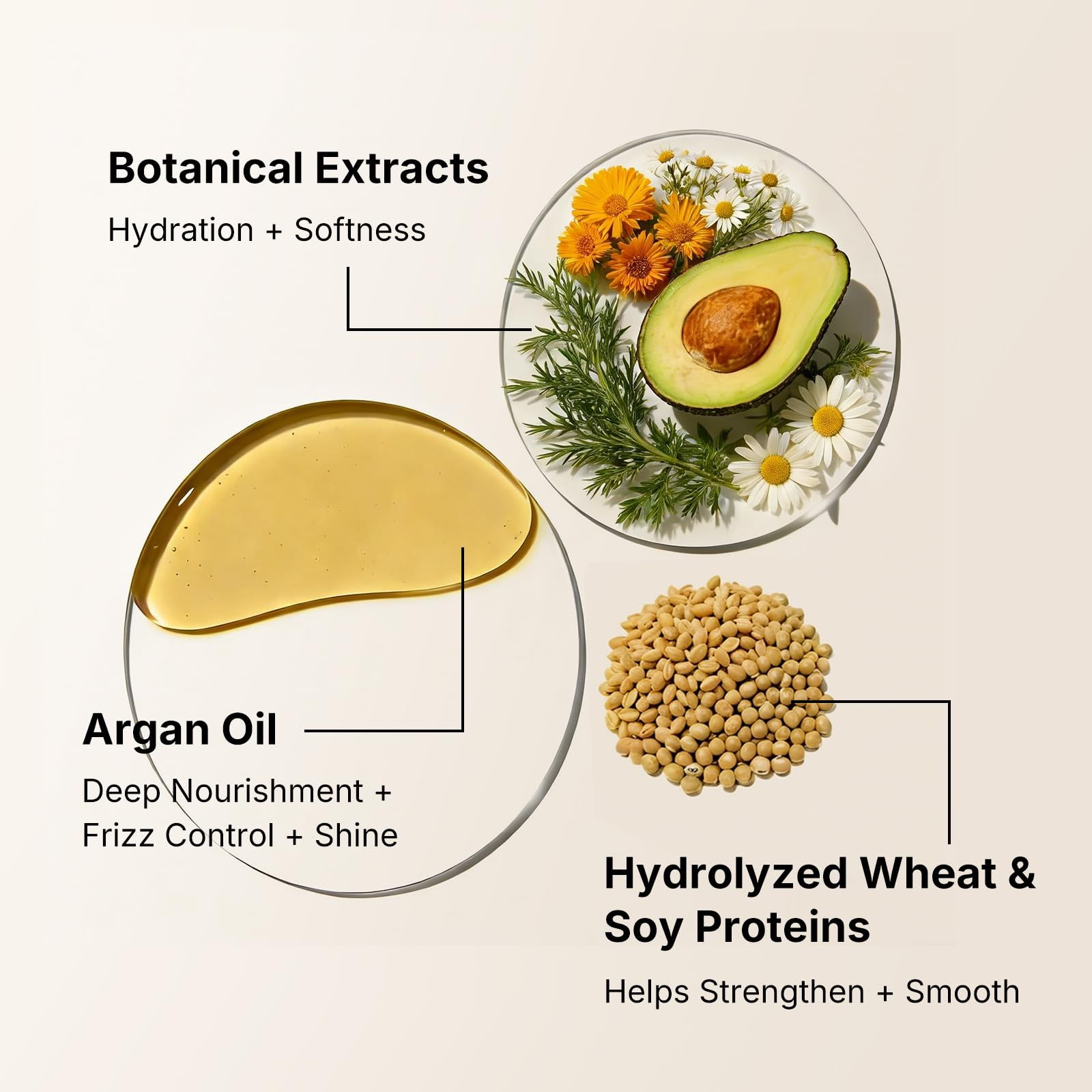 Karseell with argan oil and herbs highlighting nourishing ingredients