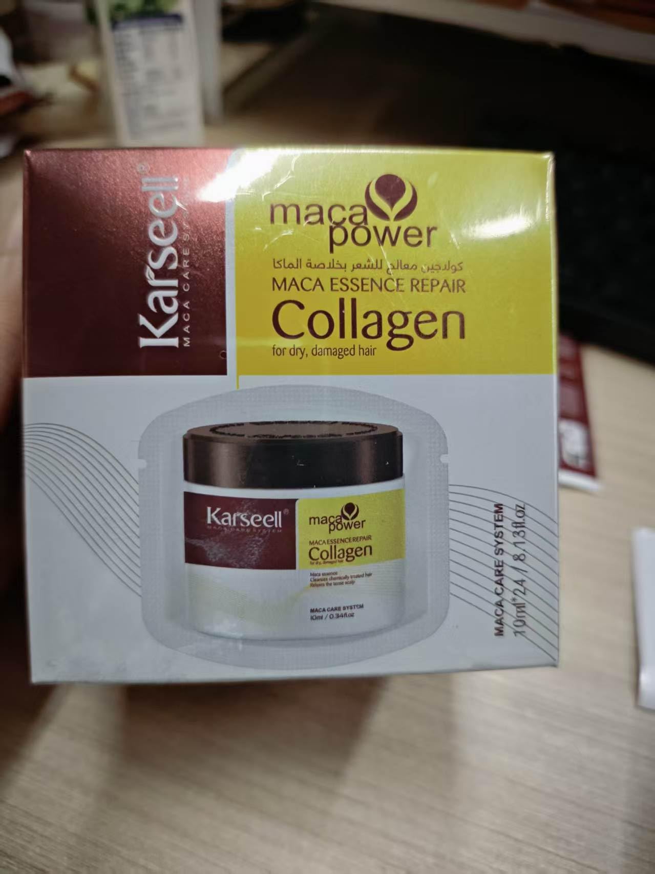 Karseell packet open pour displaying measured single-use amount