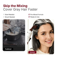 Karseell pre-mixed cream texture swirl showing smooth application benefit