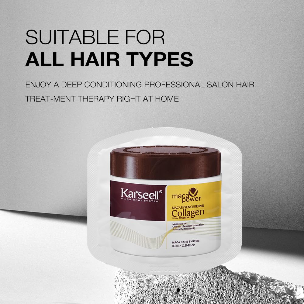 Karseell travel bag ready with ampoules for on-the-go hair rescue