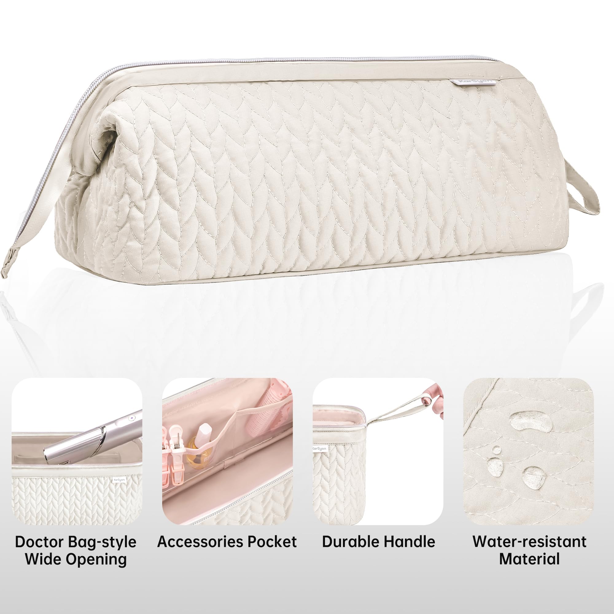KarSyon packed inside a suitcase for tidy travel organization