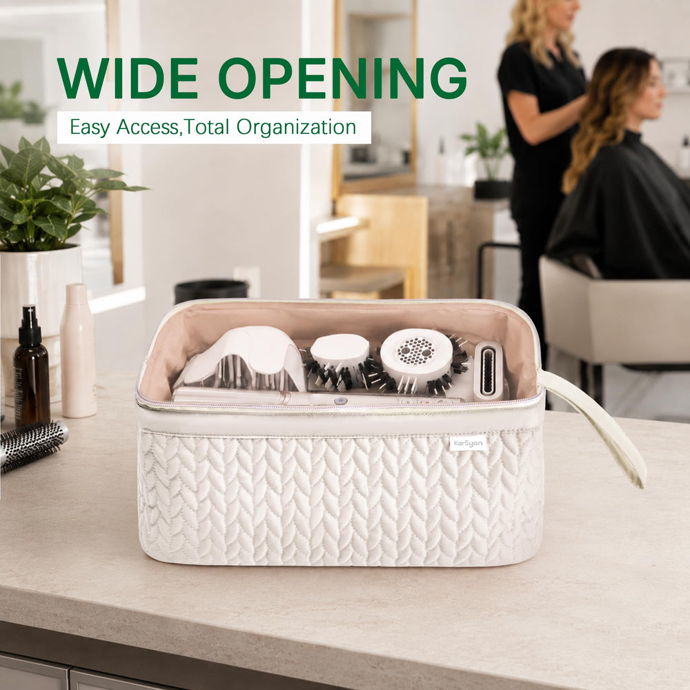 KarSyon bag open wide for easy access and quick retrieval