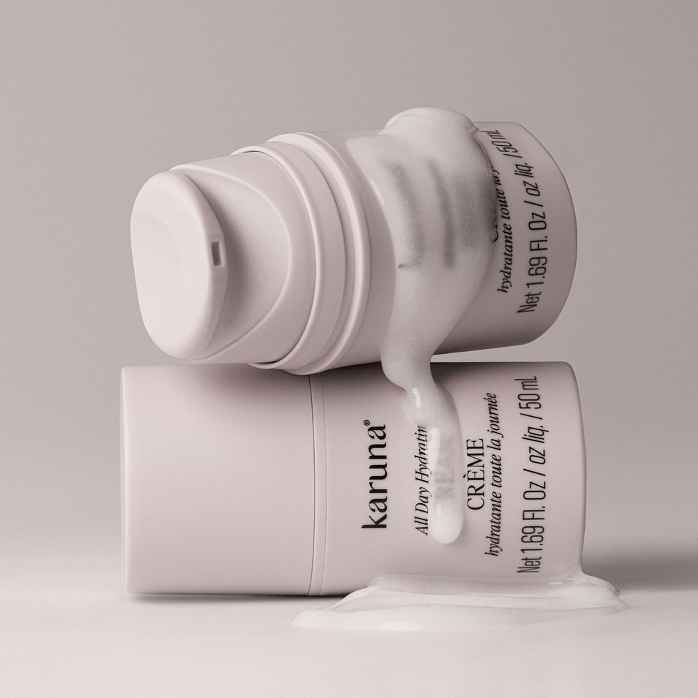 Karuna ingredients watermelon goji berry and aloe highlighting antioxidants