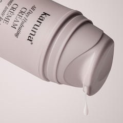 Karuna gel-cream texture close-up demonstrating lightweight hydration