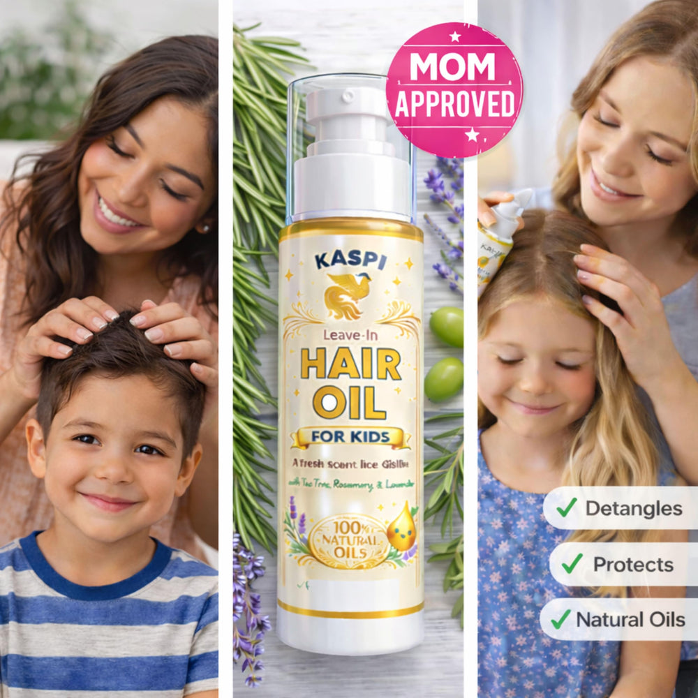 Kaspi texture on hand highlights lightweight oil feel and quick absorption