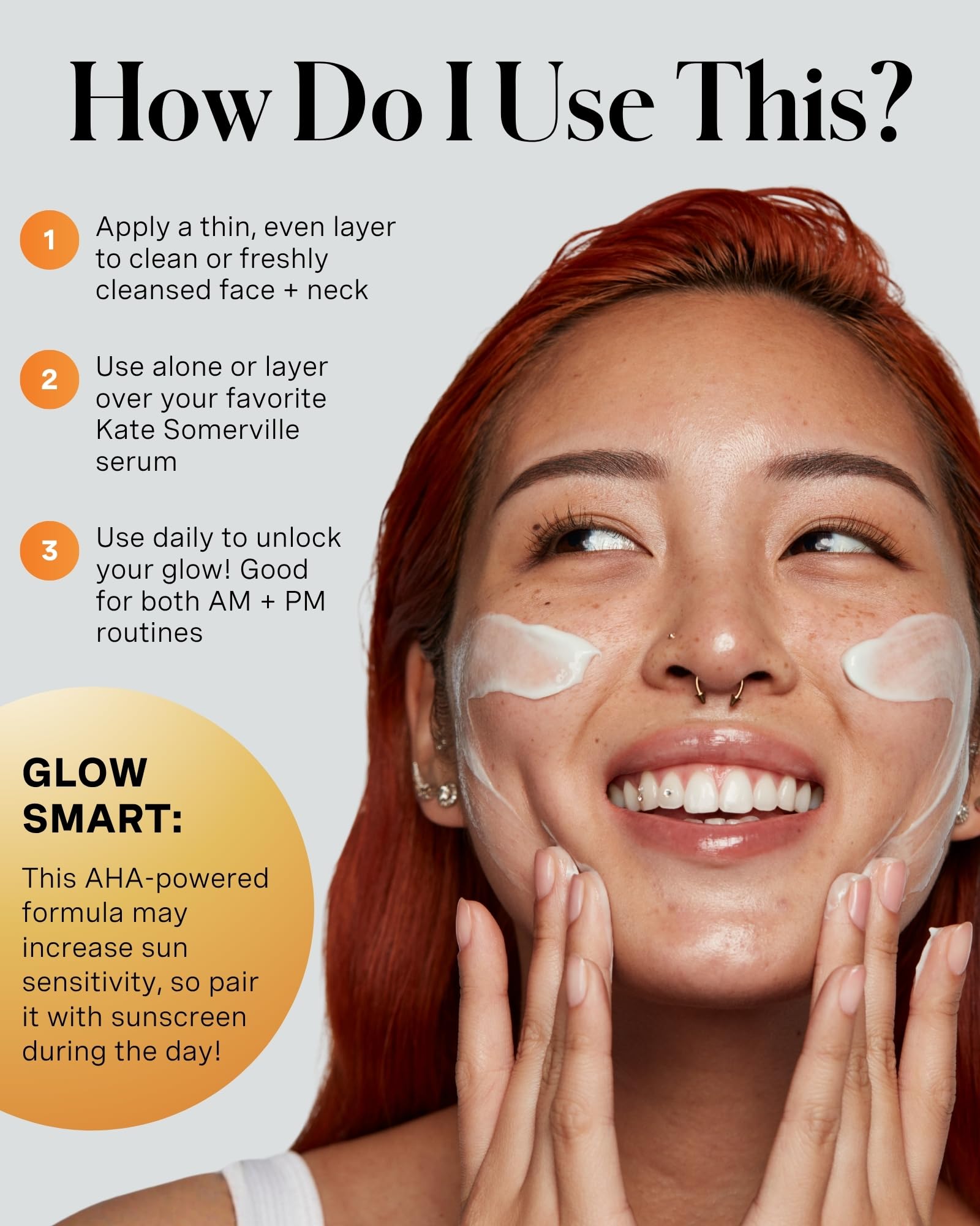 Kate Somerville moisturizer applied on hand demonstrating easy absorption