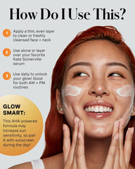 Kate Somerville moisturizer applied on hand demonstrating easy absorption