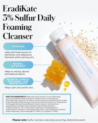 Kate Somerville EradiKate foam texture close-up highlighting gentle lather for effective cleansing