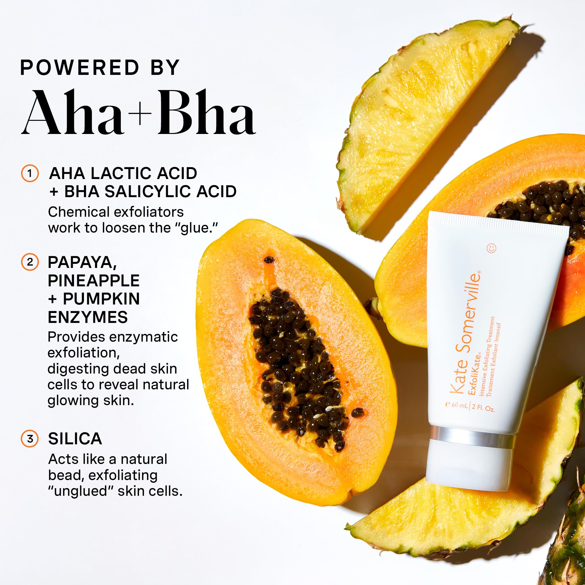 Kate Somerville close-up of gentle silica particles that buff skin