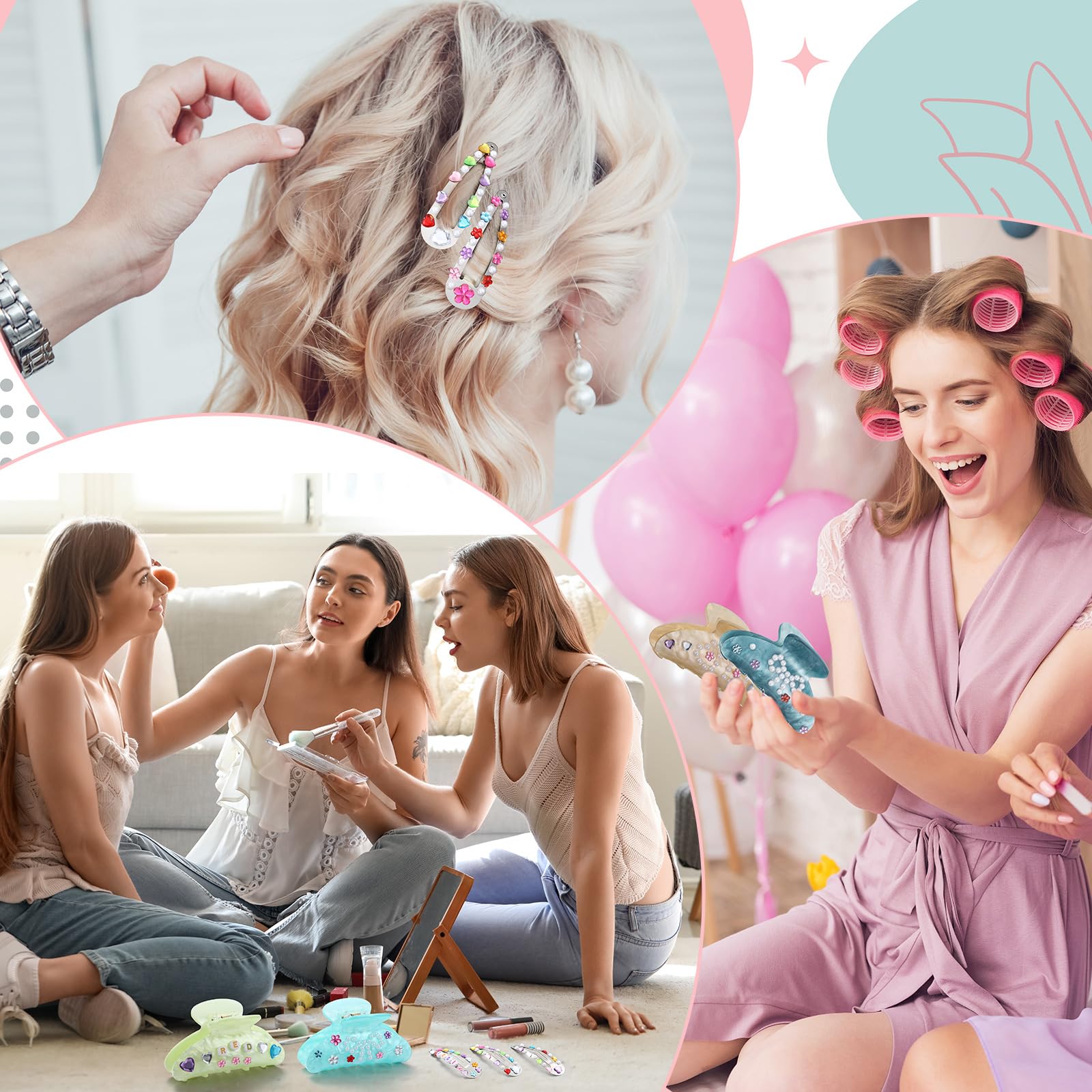 Kathfly completed clips styled in hair demonstrating wearable results