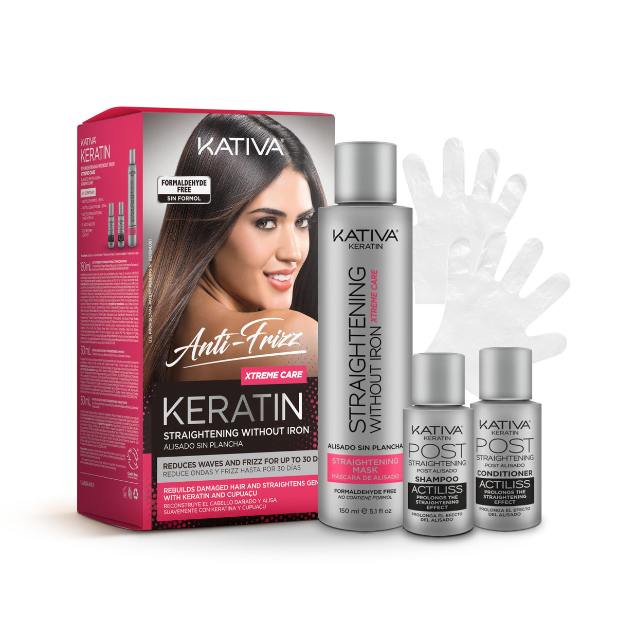 KATIVA box front view showing kit and professional packaging benefit