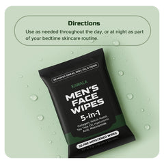 Kawala wipe being used after workout to remove sweat and oil quickly
