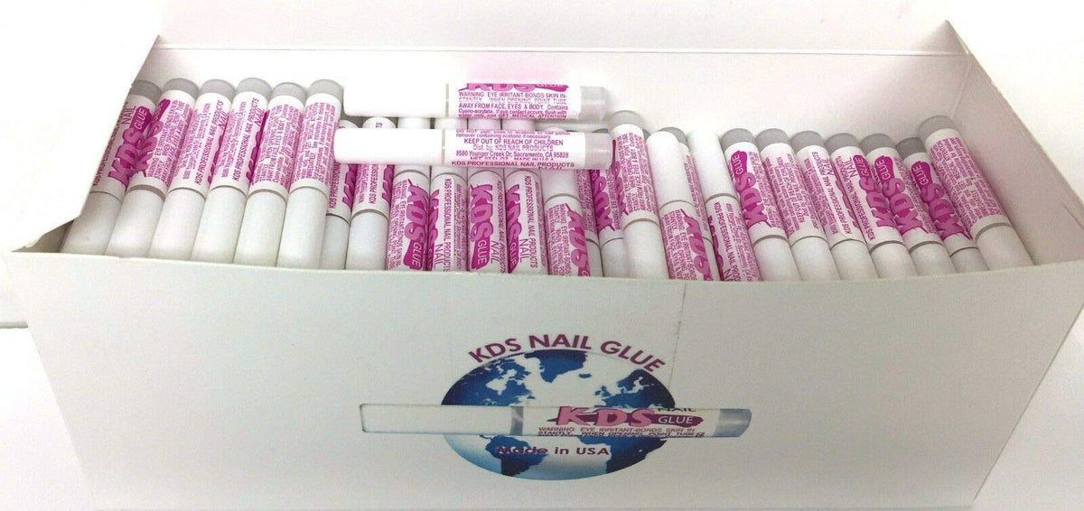 KDS front packaging showing 100 pcs glue sachets and clear fast bond
