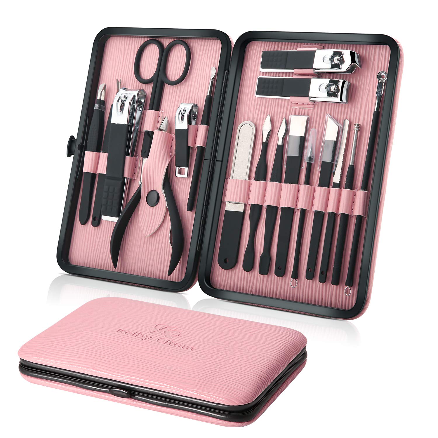 Keiby Citom pink case front view showing compact travel-ready protection