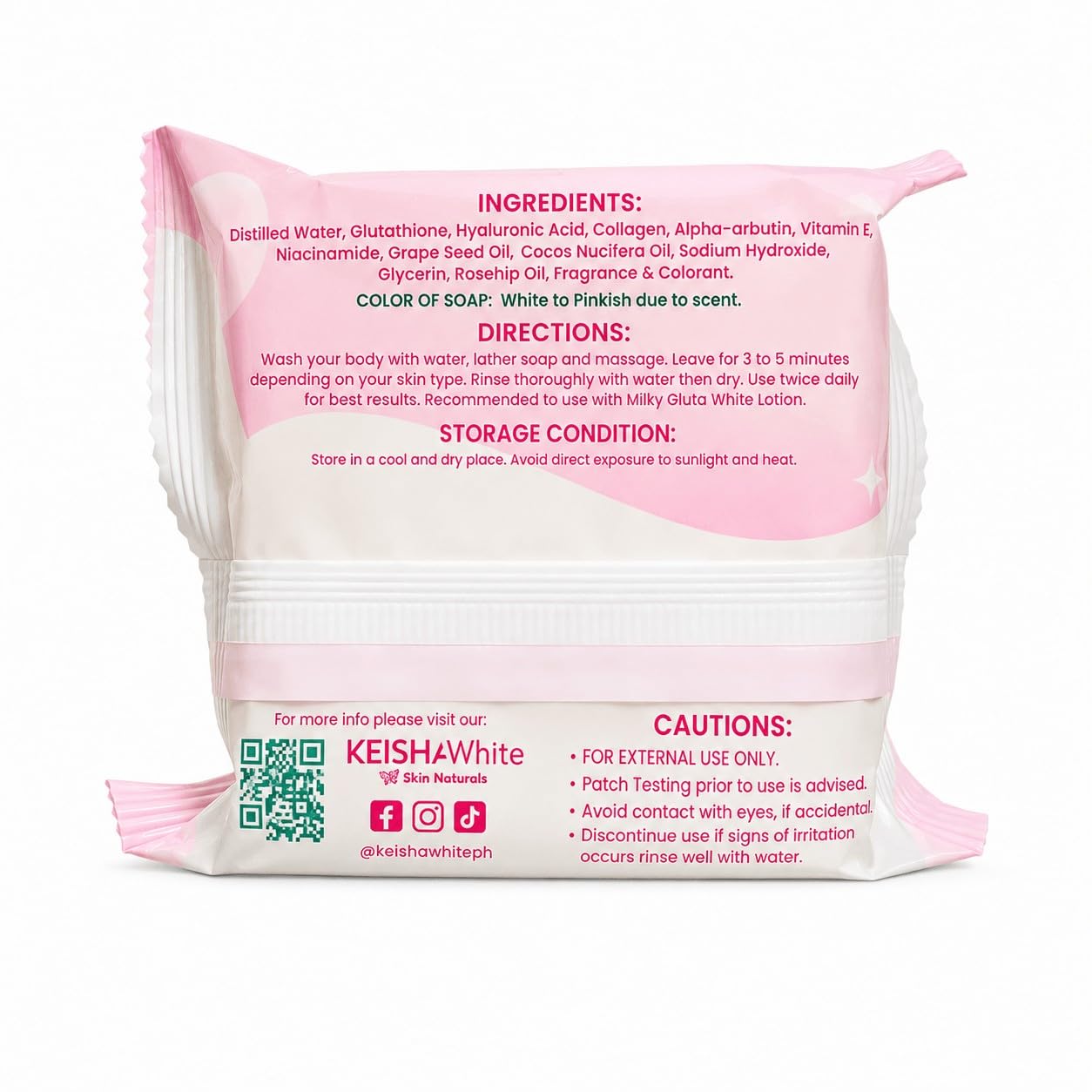 KEISHA soap placed in bathroom setting showing convenience and daily use