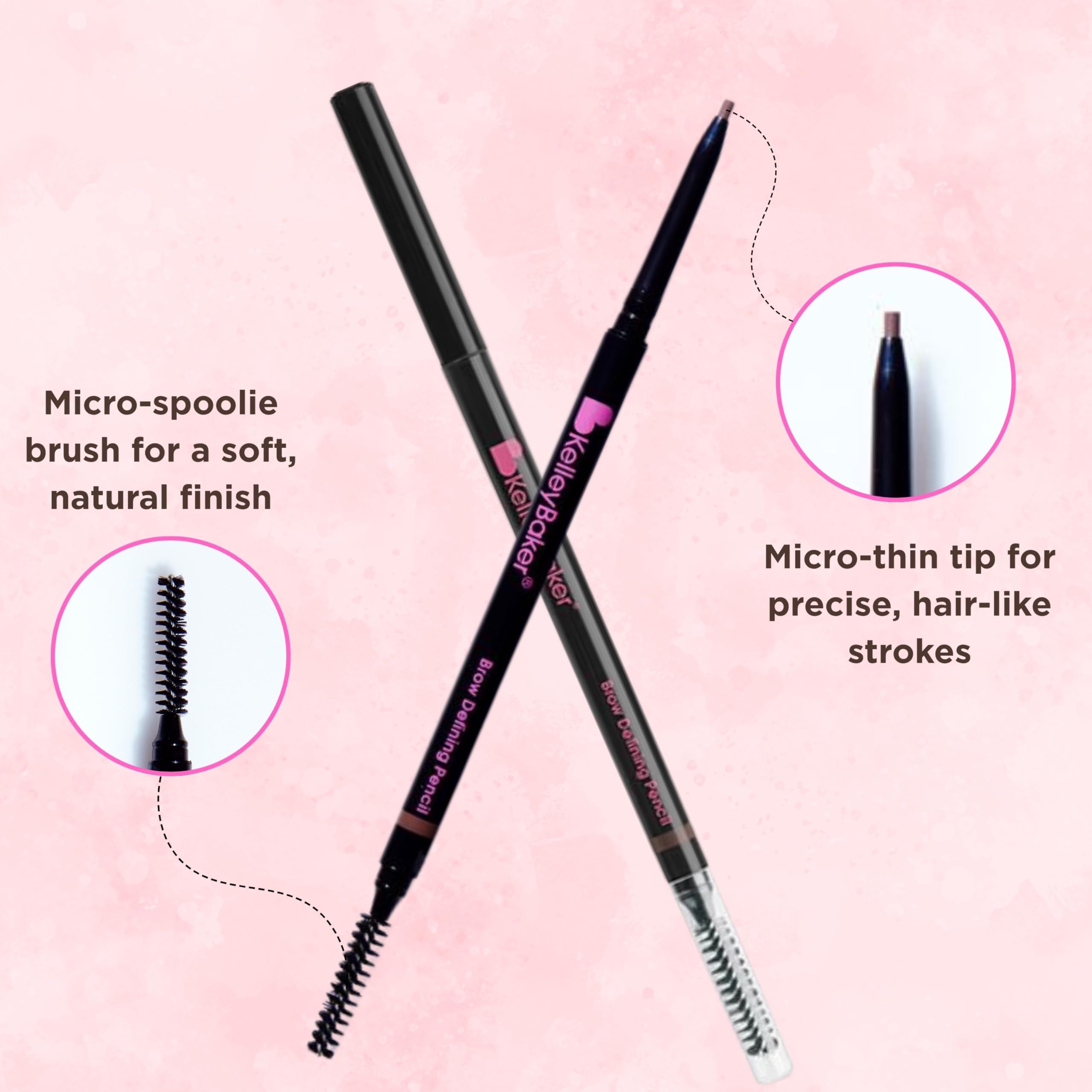 Kelley Baker micro thin tip close-up creating precise hair-like strokes benefit