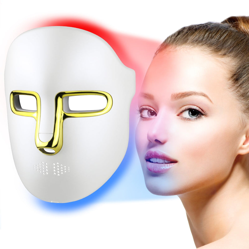 Kelyoo front view LED face mask showing full light coverage and quick sessions