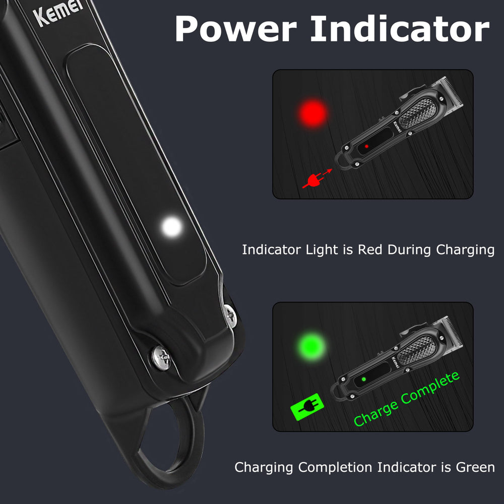 KEMEI full set of guard attachments displayed for consistent length options benefit
