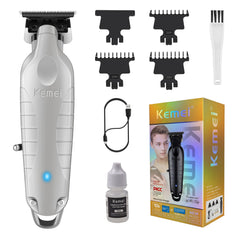 KEMEI PG2299 front view showing controls and sleek body for precise trimming