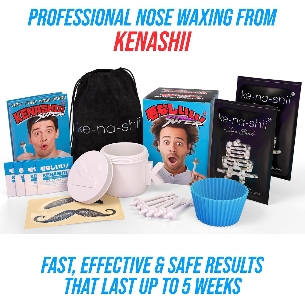 KENASHII applicators and balm wipes laid out for neat precise grooming