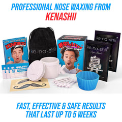 KENASHII applicators and balm wipes laid out for neat precise grooming