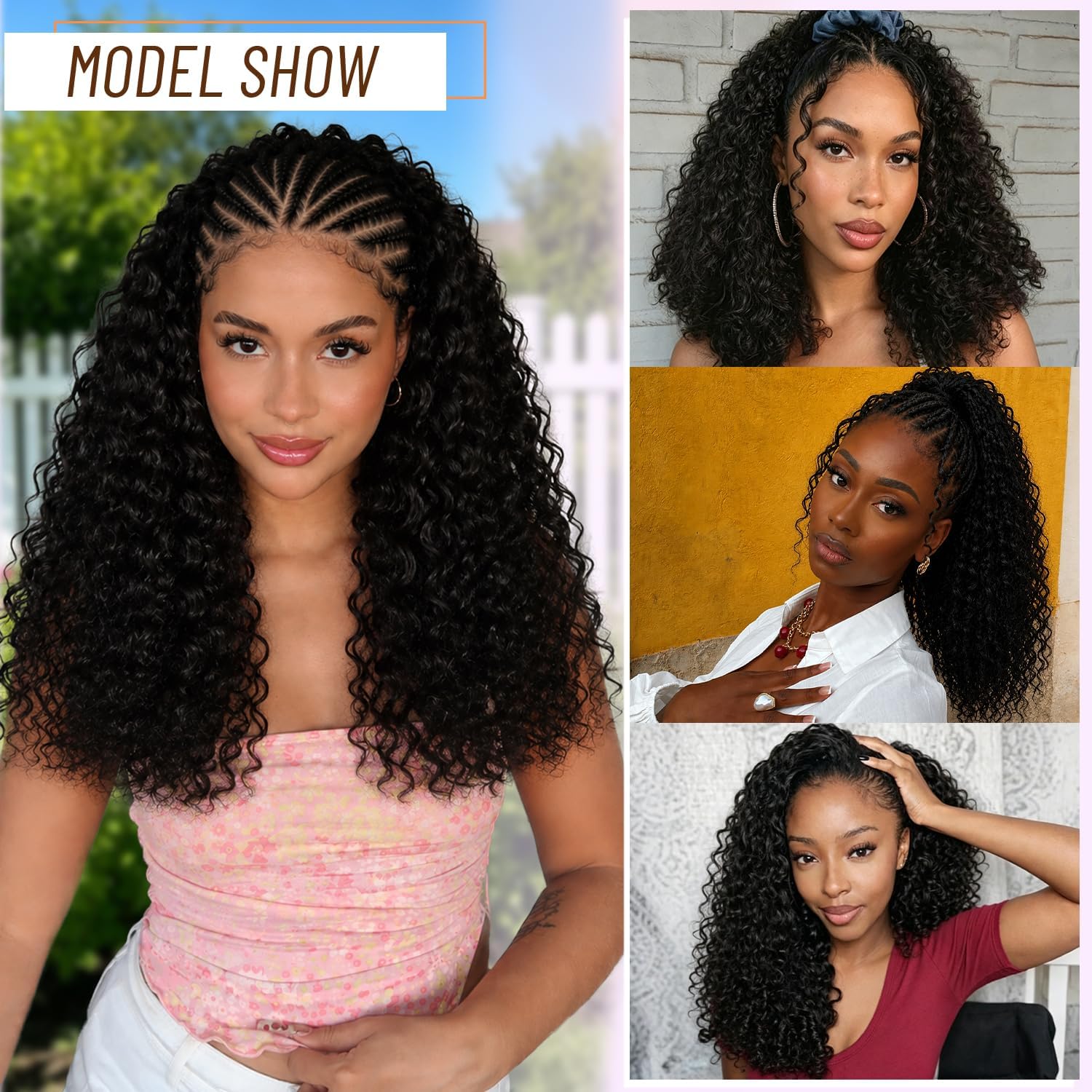 Kenkenten lifestyle worn look on model showing voluminous curls and polished appearance