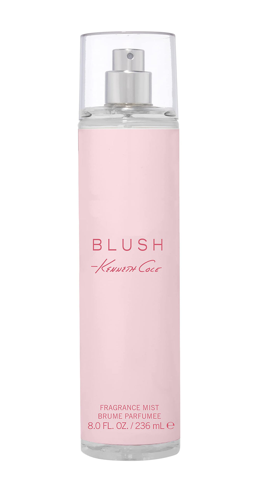 Kenneth Cole Blush body spray front view showing packaging and easy-spray benefit