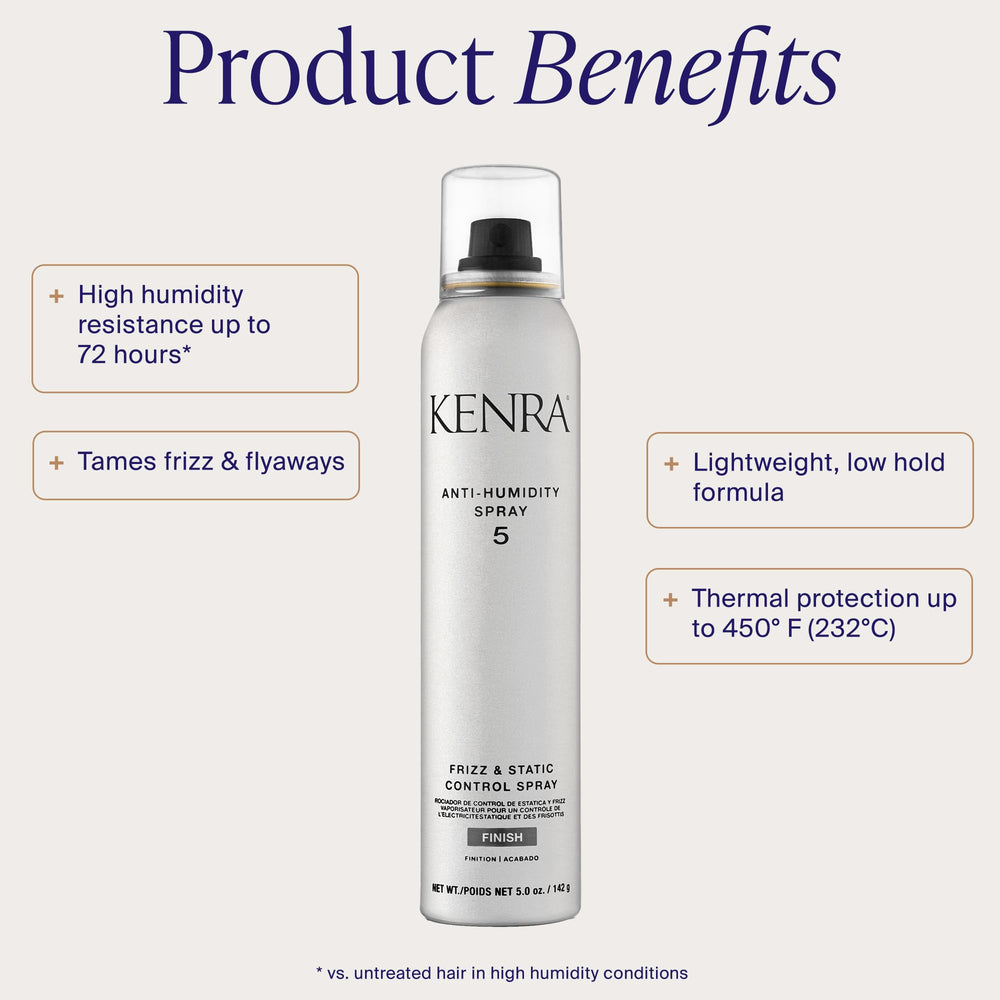 Kenra Anti-Humidity Spray 5 misting to reduce frizz and humidity