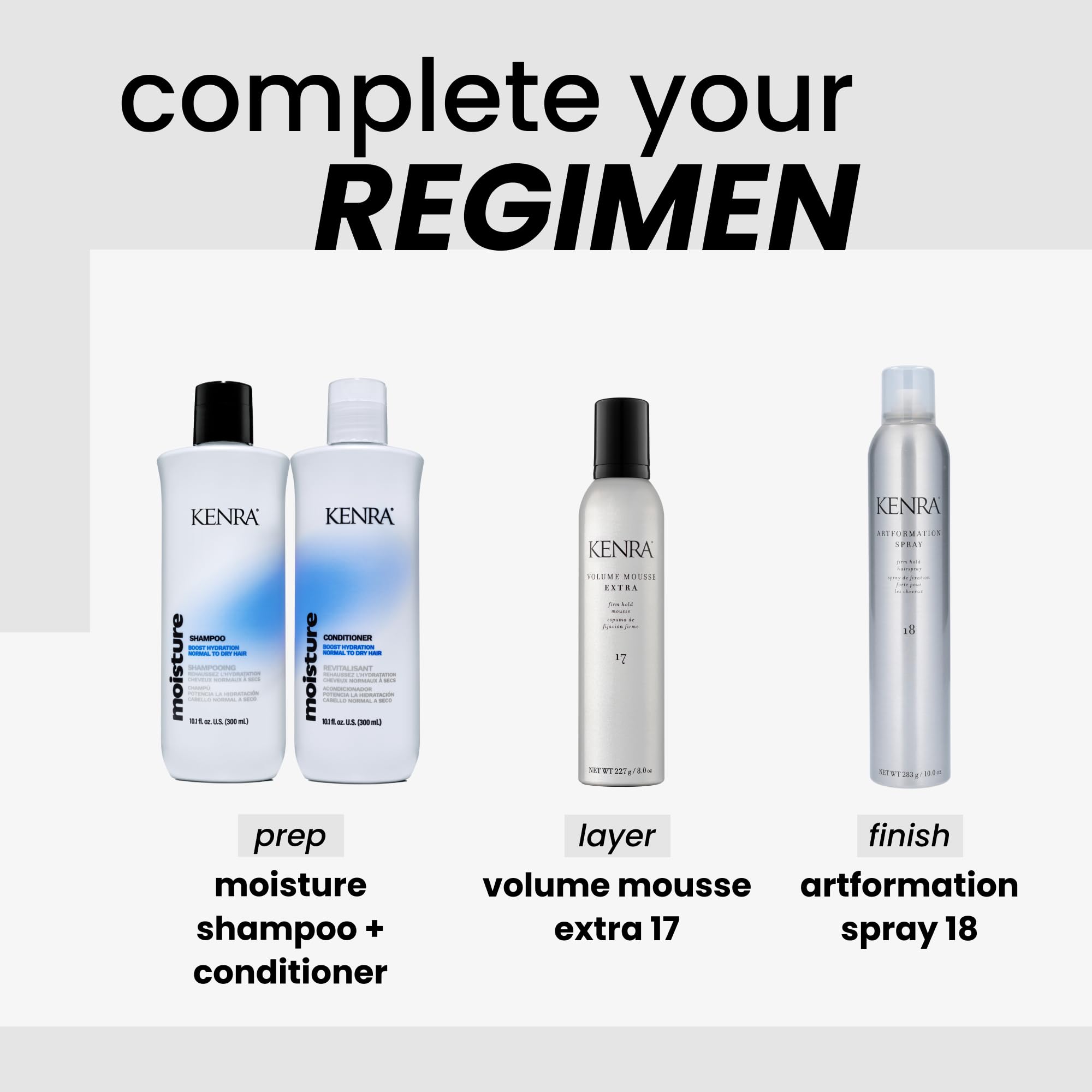 Kenra Artformation spray placed among styling tools to show salon-ready performance at home