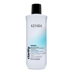 Kenra clarifying shampoo front bottle showing label and size for clear product view