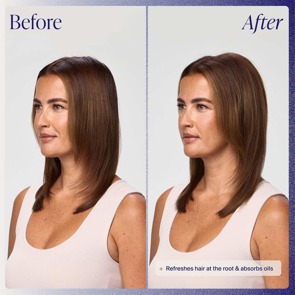Kenra product being applied at roots to refresh hair and add volume