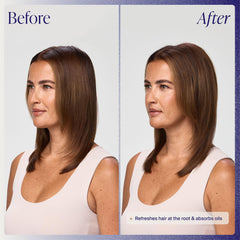 Kenra product being applied at roots to refresh hair and add volume
