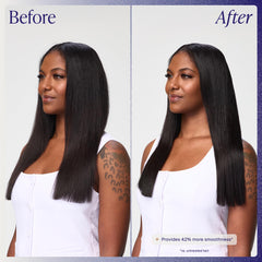 Kenra mist on styled hair in use showing added shine and smooth finish