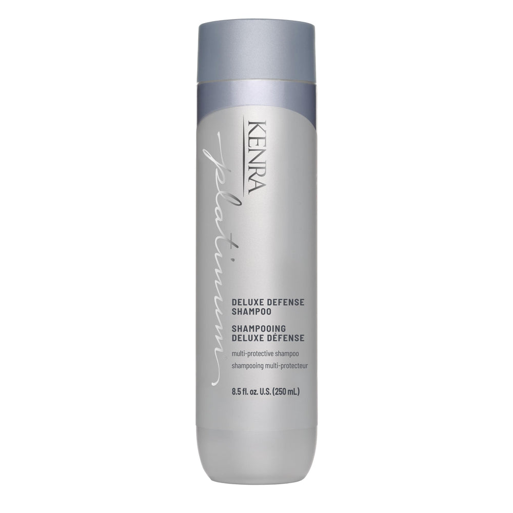Kenra Platinum bottle front view showing branding and benefits