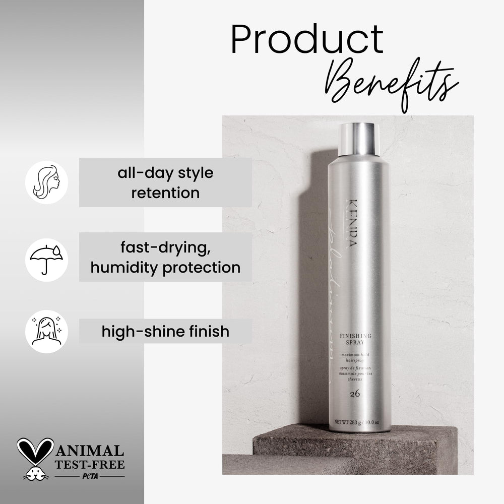 Kenra back label with ingredients and usage directions for clarity