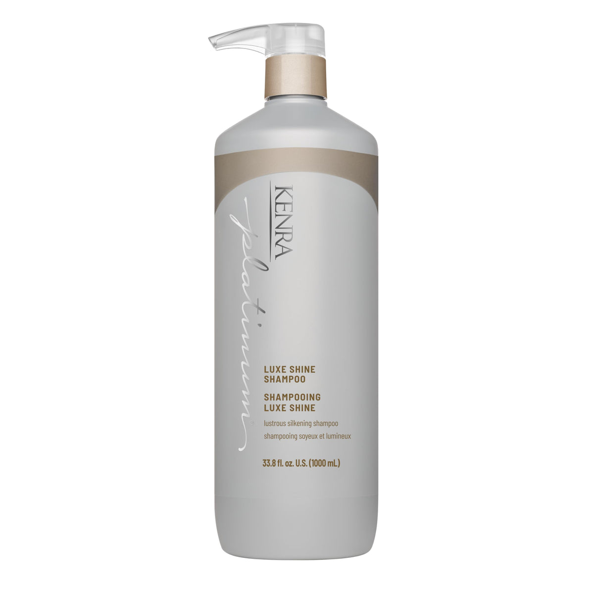 Kenra bottle front view showing brand and high-shine benefit
