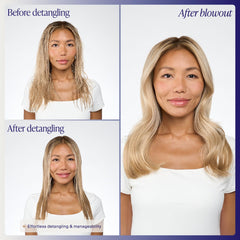 Kenra spray misting from bottle into hair to show effortless detangling benefit