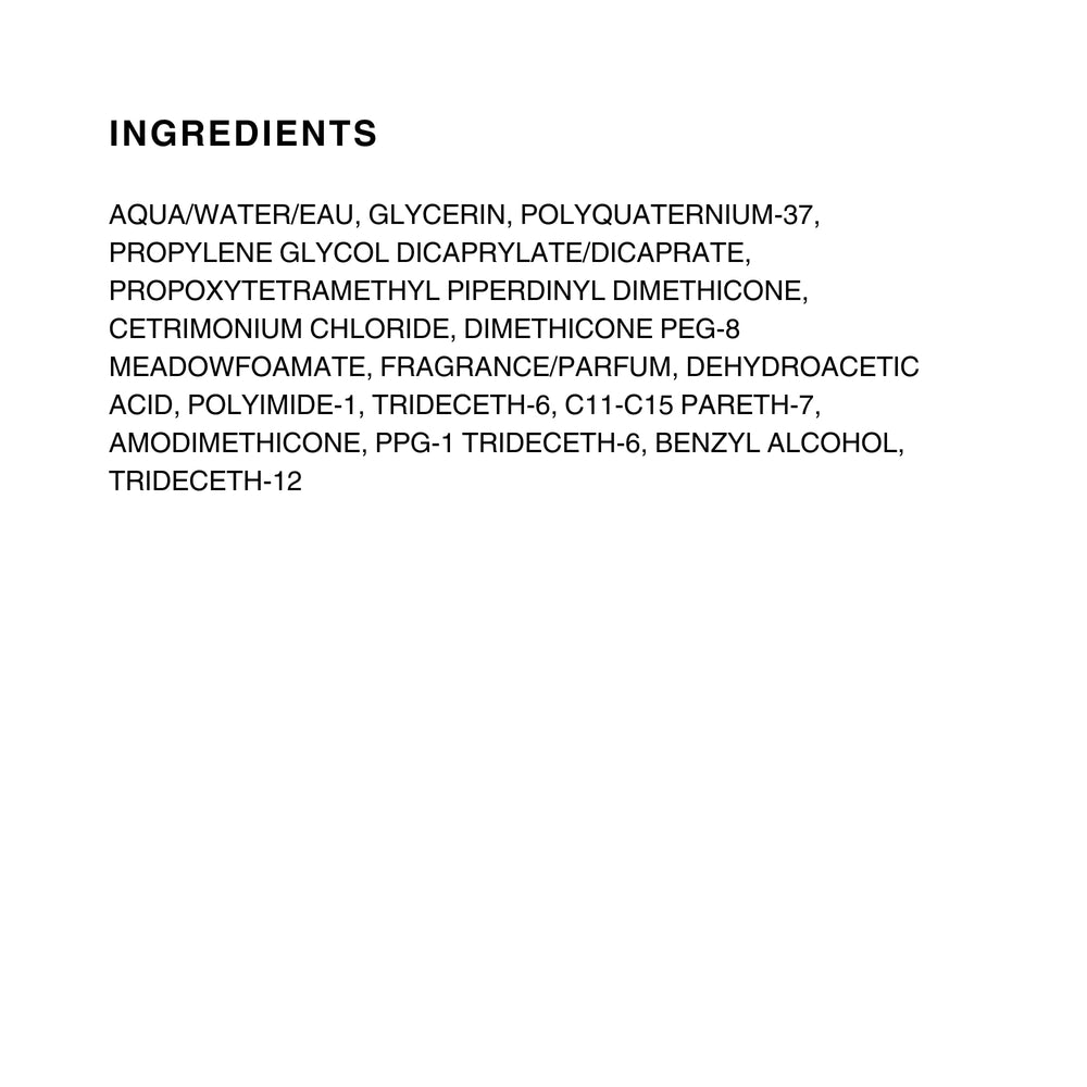 Kenra Platinum label close-up highlighting ingredients and conditioning benefit