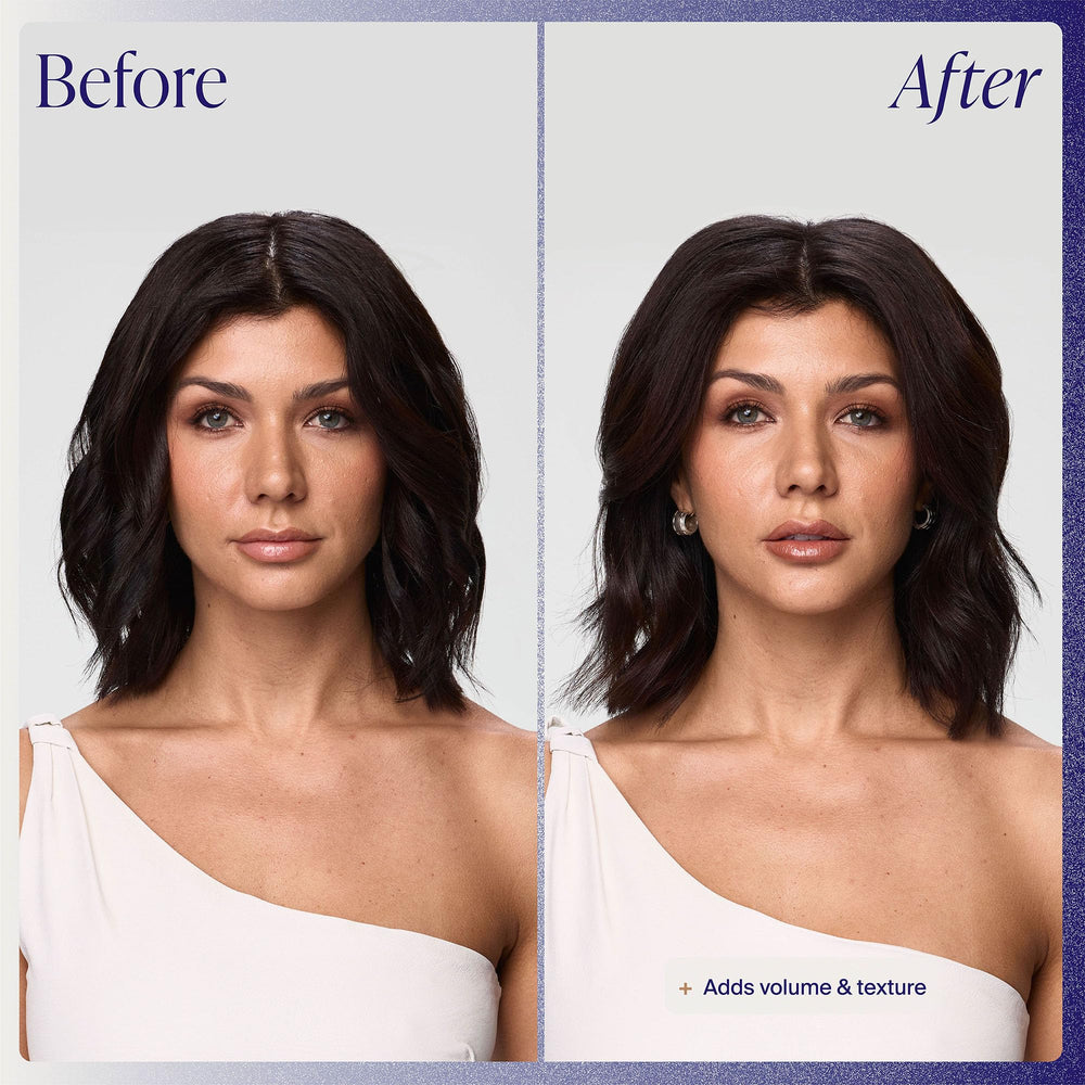 Kenra spray in hand being applied for instant root lift
