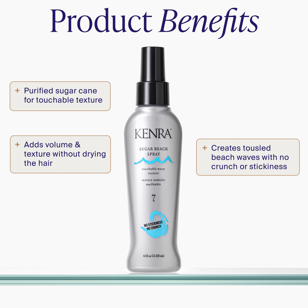 Kenra Sugar Beach Spray nozzle detail for even mist and lightweight hold